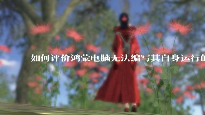 如何评价鸿蒙电脑无法编写其自身运行的程序？